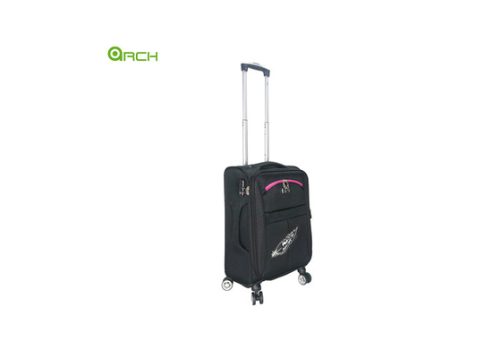 1680D polyester valise légère sac à bagages avec deux poches avant et roues tournantes