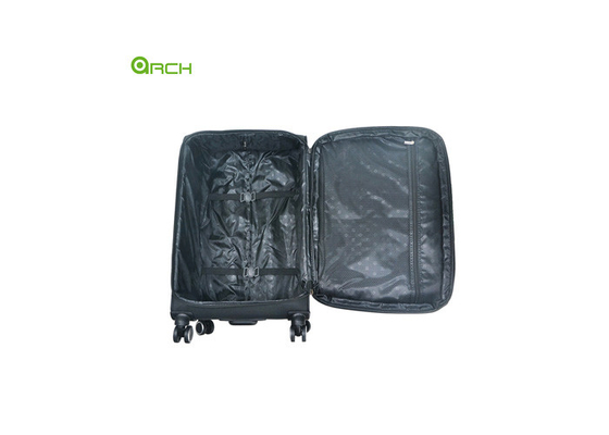 1680D polyester valise légère sac à bagages avec deux poches avant et roues tournantes