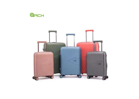 Bagages de voyage à roulettes à roulettes à double rotor en PP en gros