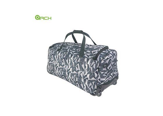 Fabricant Impression de sacs à bagages roulants en polyester avec deux poches avant