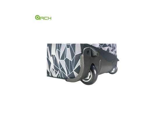 Fabricant Impression de sacs à bagages roulants en polyester avec deux poches avant