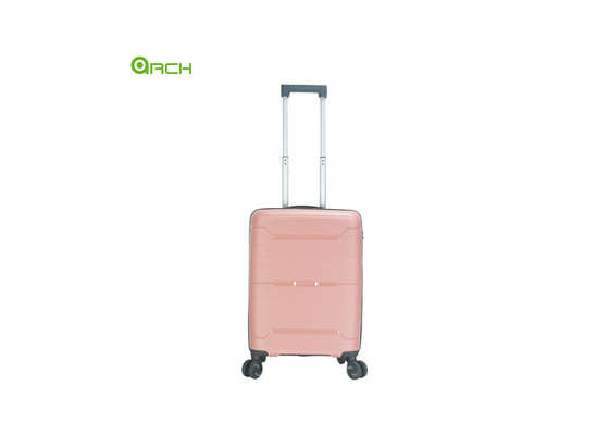 Fournisseur de bagages de voyage à roulettes à roulettes à double filateur en PP à face dure
