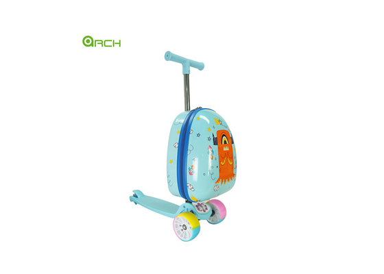 Prix d'usine Les enfants Trolley Bagage à roues rigides avec scooter